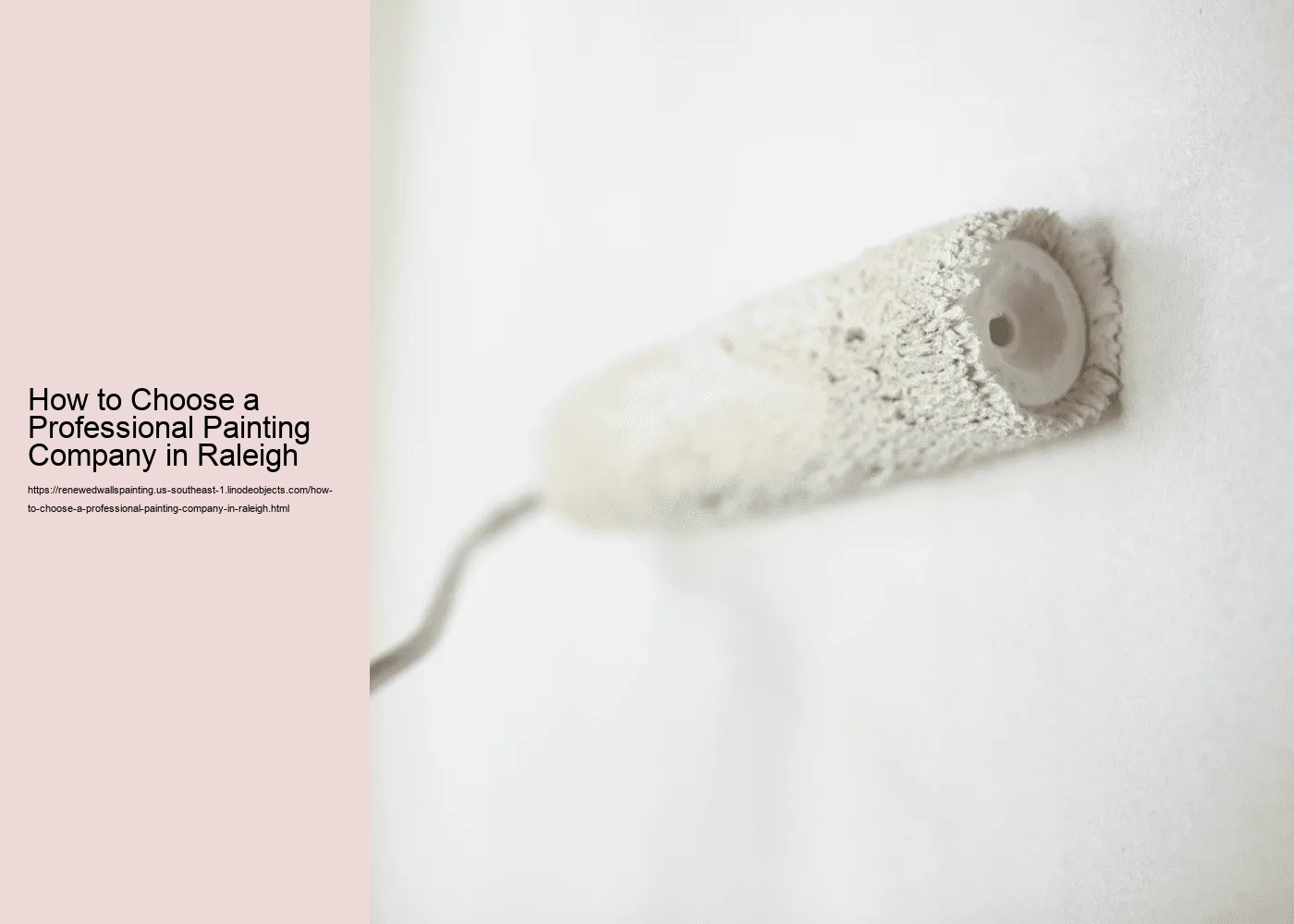 How to Choose a Professional Painting Company in Raleigh